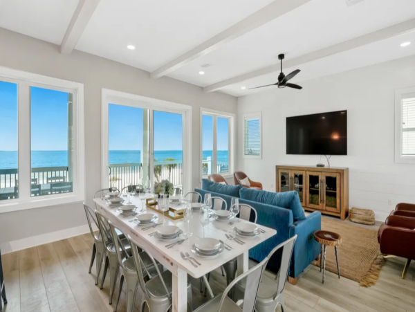 Luxurious Port St. Joe Beach Rental Six Bedroom Home with Pool & Beach Access